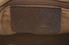 Authentic GUCCI Web Sherry Line Hand Boston Bag GG PVC Leather Brown 2410H