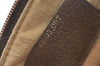 Authentic GUCCI Web Sherry Line Hand Boston Bag GG PVC Leather Brown 2410H