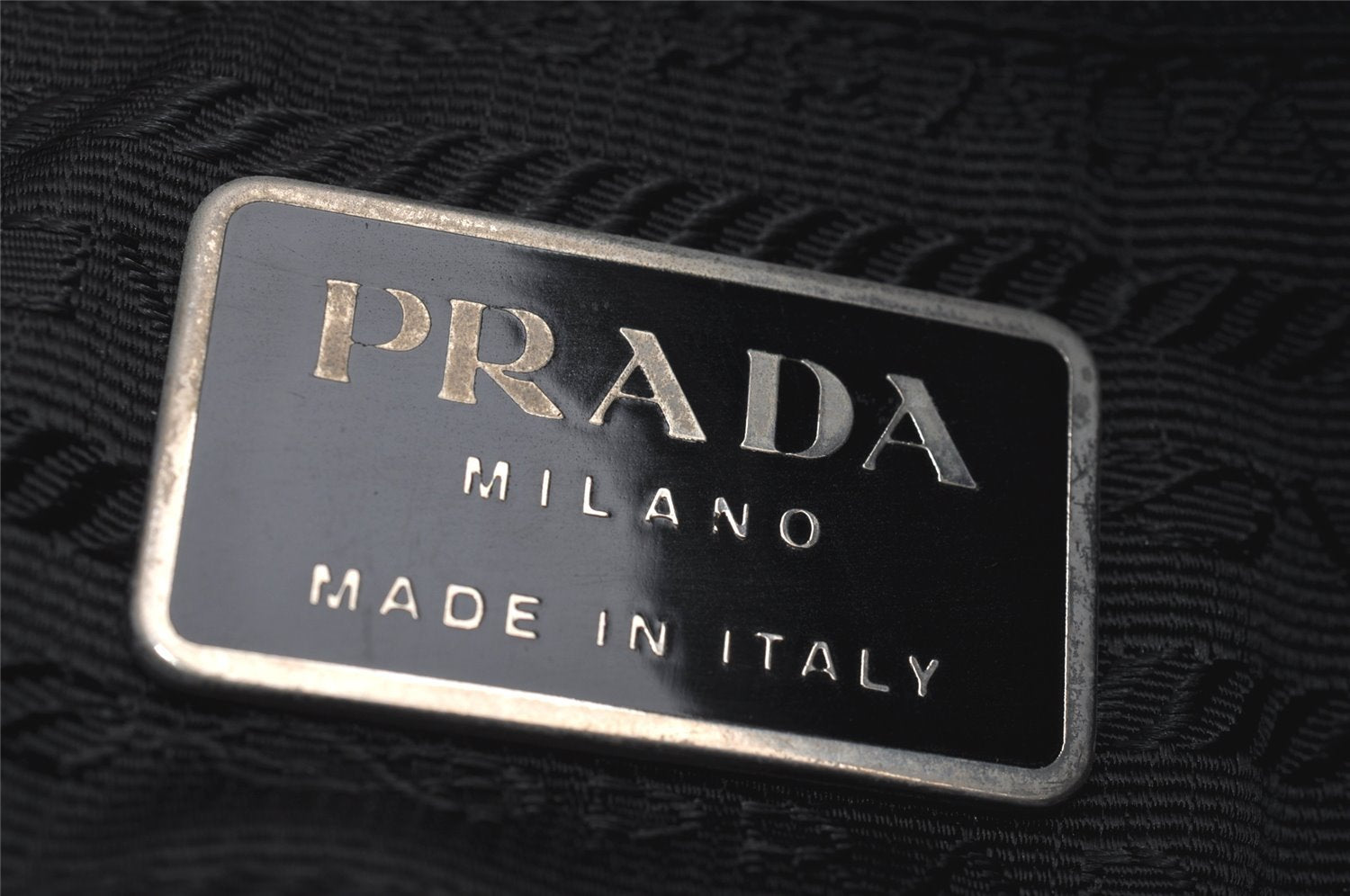 Authentic PRADA TESSUTO + SAFFI Nylon Leather Shoulder Bag V158 Black 2412I