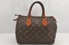 Authentic Louis Vuitton Monogram Speedy 25 Boston Hand Bag M41528 LV 2412K