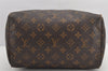 Authentic Louis Vuitton Monogram Speedy 25 Boston Hand Bag M41528 LV 2412K