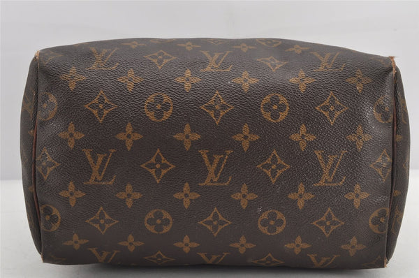 Authentic Louis Vuitton Monogram Speedy 25 Boston Hand Bag M41528 LV 2412K