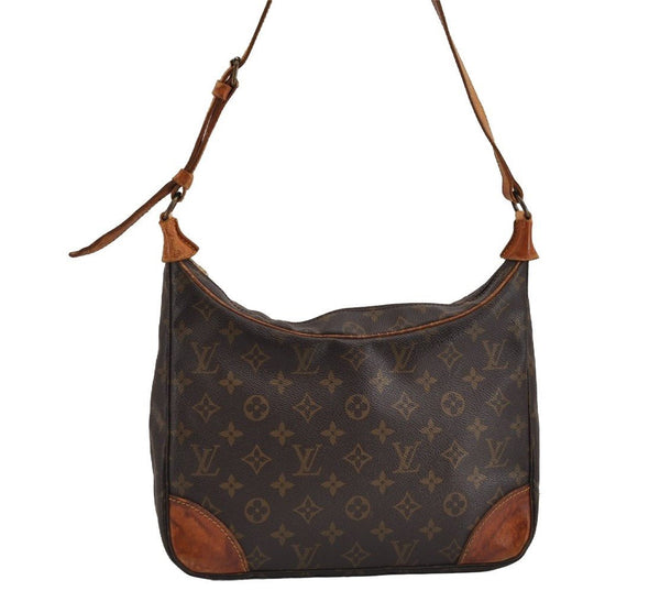 Authentic Louis Vuitton Monogram Boulogne 30 Shoulder Cross Bag M52165 LV 2413J
