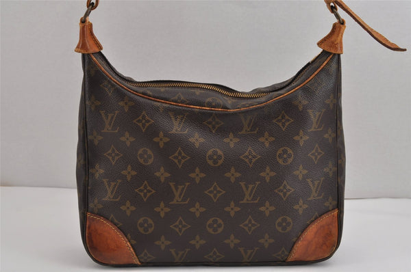 Authentic Louis Vuitton Monogram Boulogne 30 Shoulder Cross Bag M52165 LV 2413J