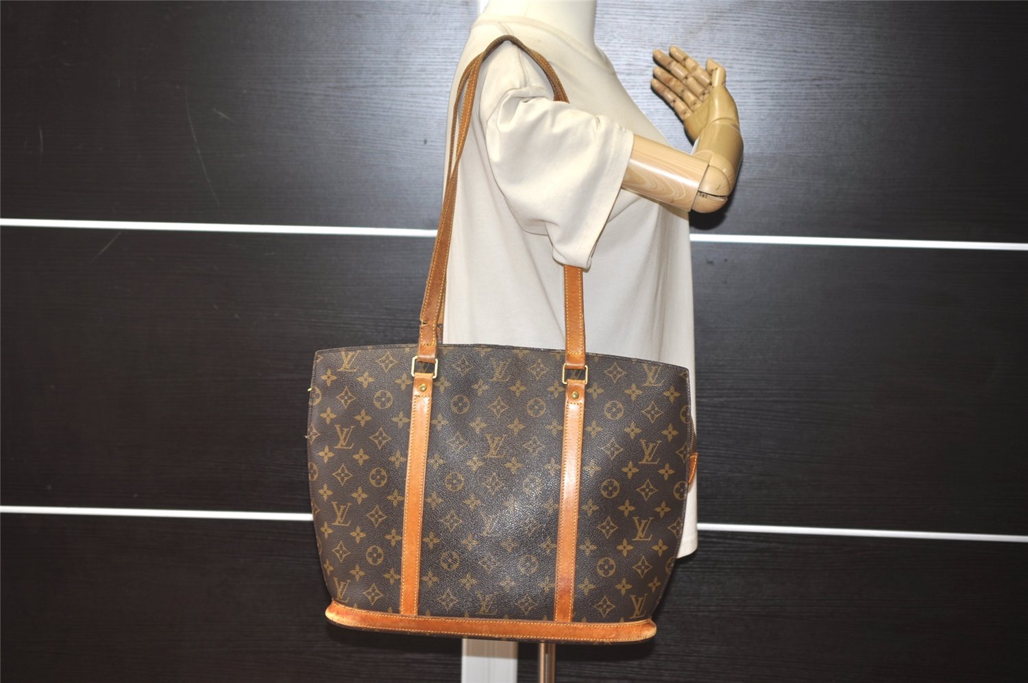 Authentic Louis Vuitton Monogram Babylone Shoulder Tote Bag M51102 LV Junk 2413K