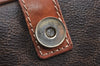 Authentic CELINE Macadam Blason Shoulder Cross Body Bag PVC Leather Brown 2414K
