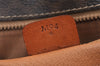 Authentic CELINE Macadam Blason Shoulder Cross Body Bag PVC Leather Brown 2414K