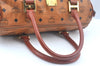 Authentic MCM Vintage Visetos Leather 2Way Shoulder Hand Bag Brown 2415J