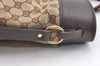Authentic GUCCI Vintage Shoulder Tote Bag GG Canvas Leather 106251 Brown 2416K
