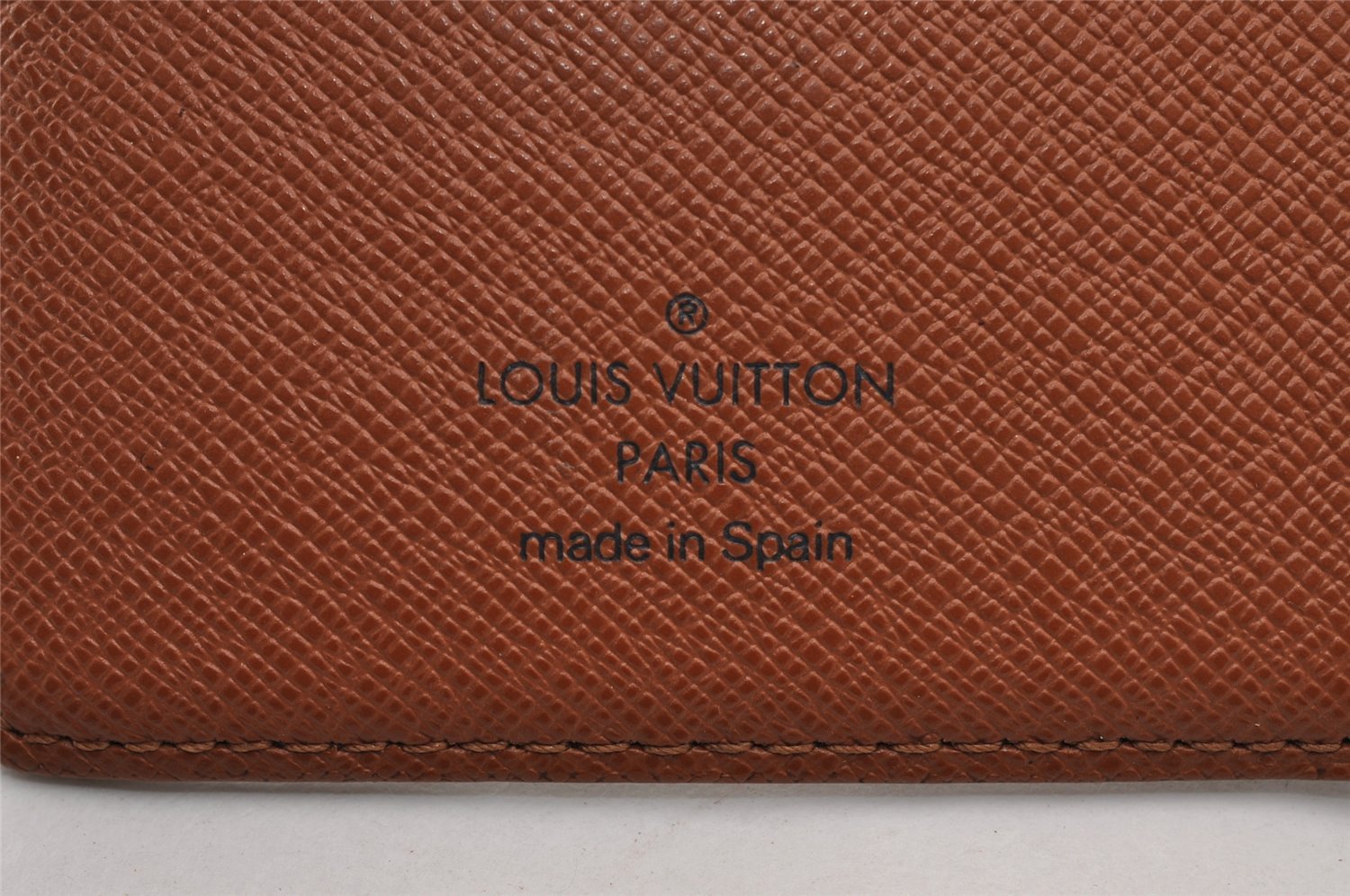 Authentic Louis Vuitton Monogram Agenda Poche Planner Cover R20503 LV 2418I