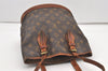 Authentic Louis Vuitton Monogram Bucket PM Shoulder Tote Bag M42238 Junk 2418J