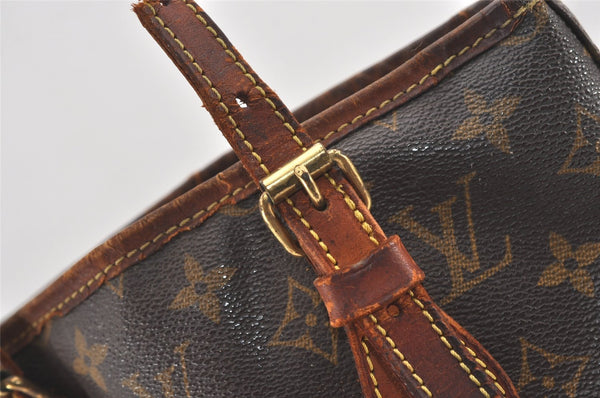 Authentic Louis Vuitton Monogram Bucket PM Shoulder Tote Bag M42238 Junk 2418J