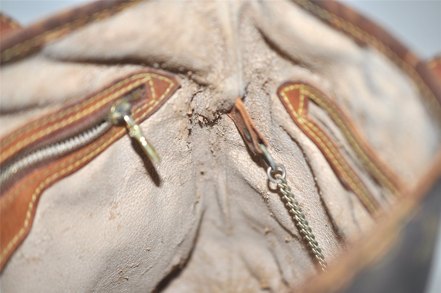 Authentic Louis Vuitton Monogram Bucket PM Shoulder Tote Bag M42238 Junk 2418J