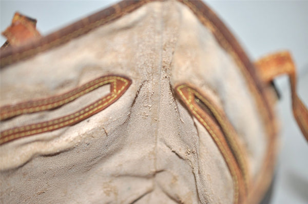 Authentic Louis Vuitton Monogram Bucket PM Shoulder Tote Bag M42238 Junk 2418J