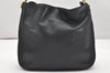 Authentic GUCCI Bamboo 2Way Shoulder Hand Bag Leather Black Junk 2418K