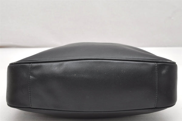 Authentic GUCCI Bamboo 2Way Shoulder Hand Bag Leather Black Junk 2418K
