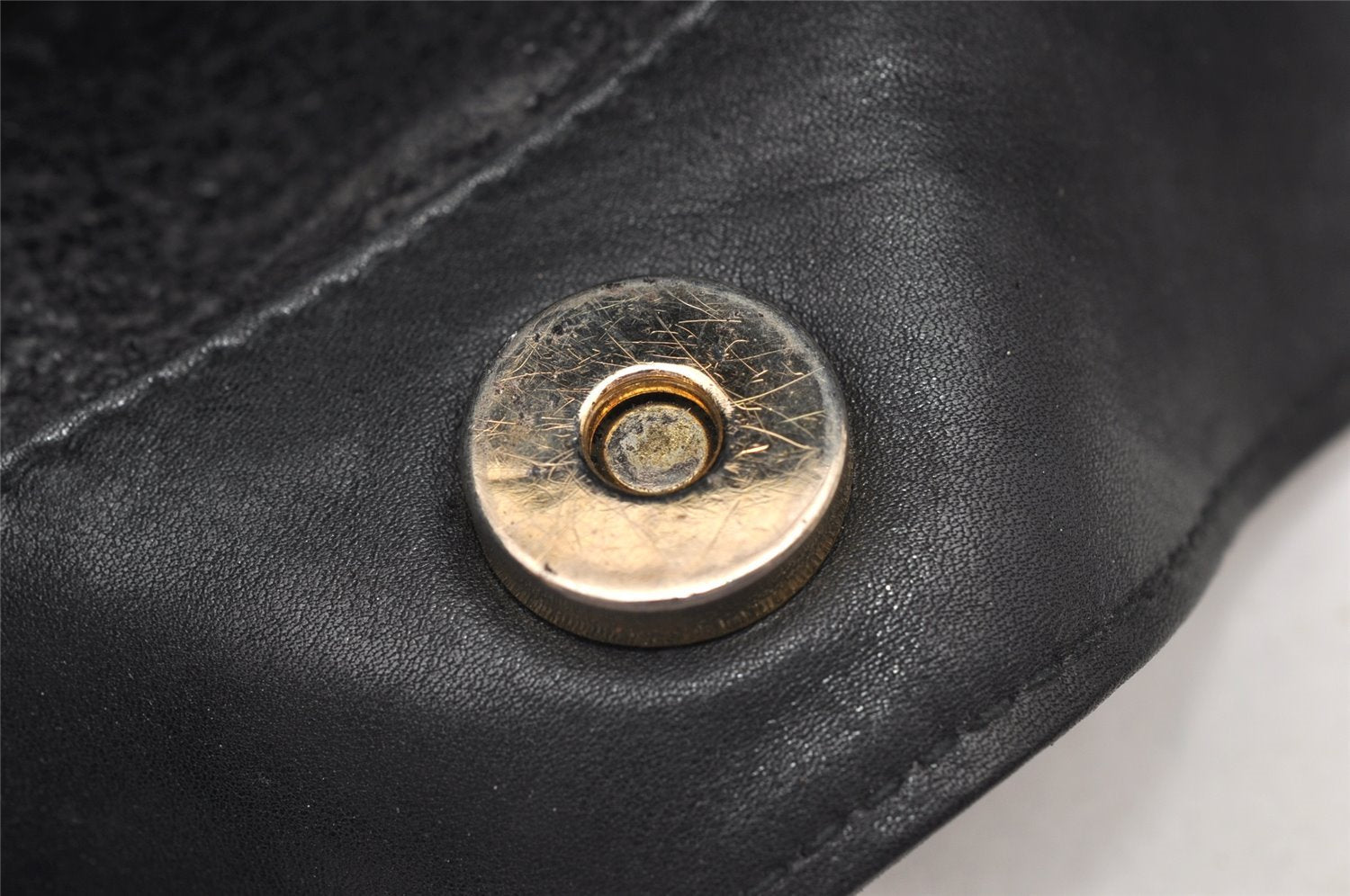 Authentic GUCCI Bamboo 2Way Shoulder Hand Bag Leather Black Junk 2418K