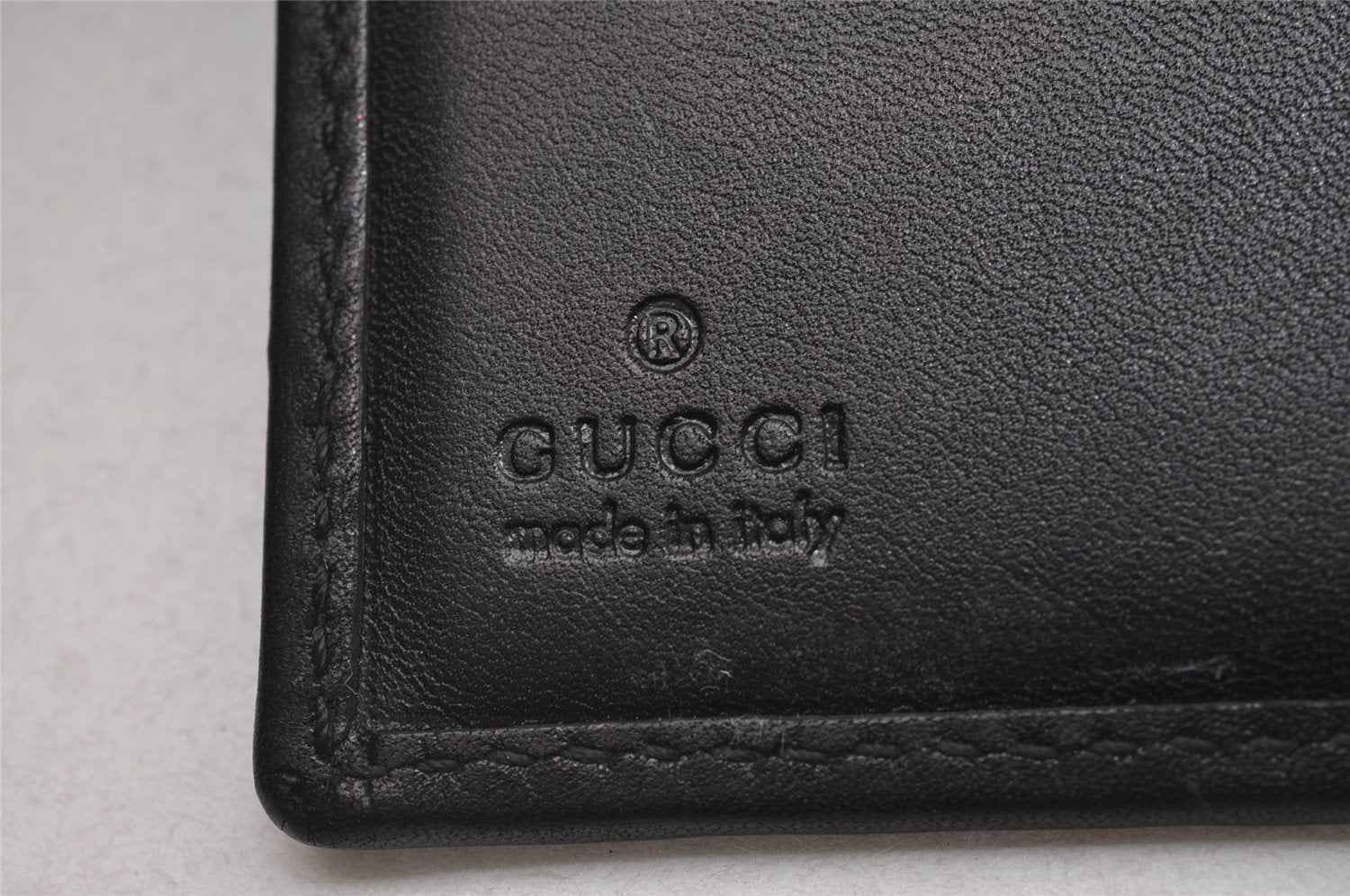 Authentic GUCCI Note Book Notebook Cover GG Canvas Leather 74259 Black 2419I