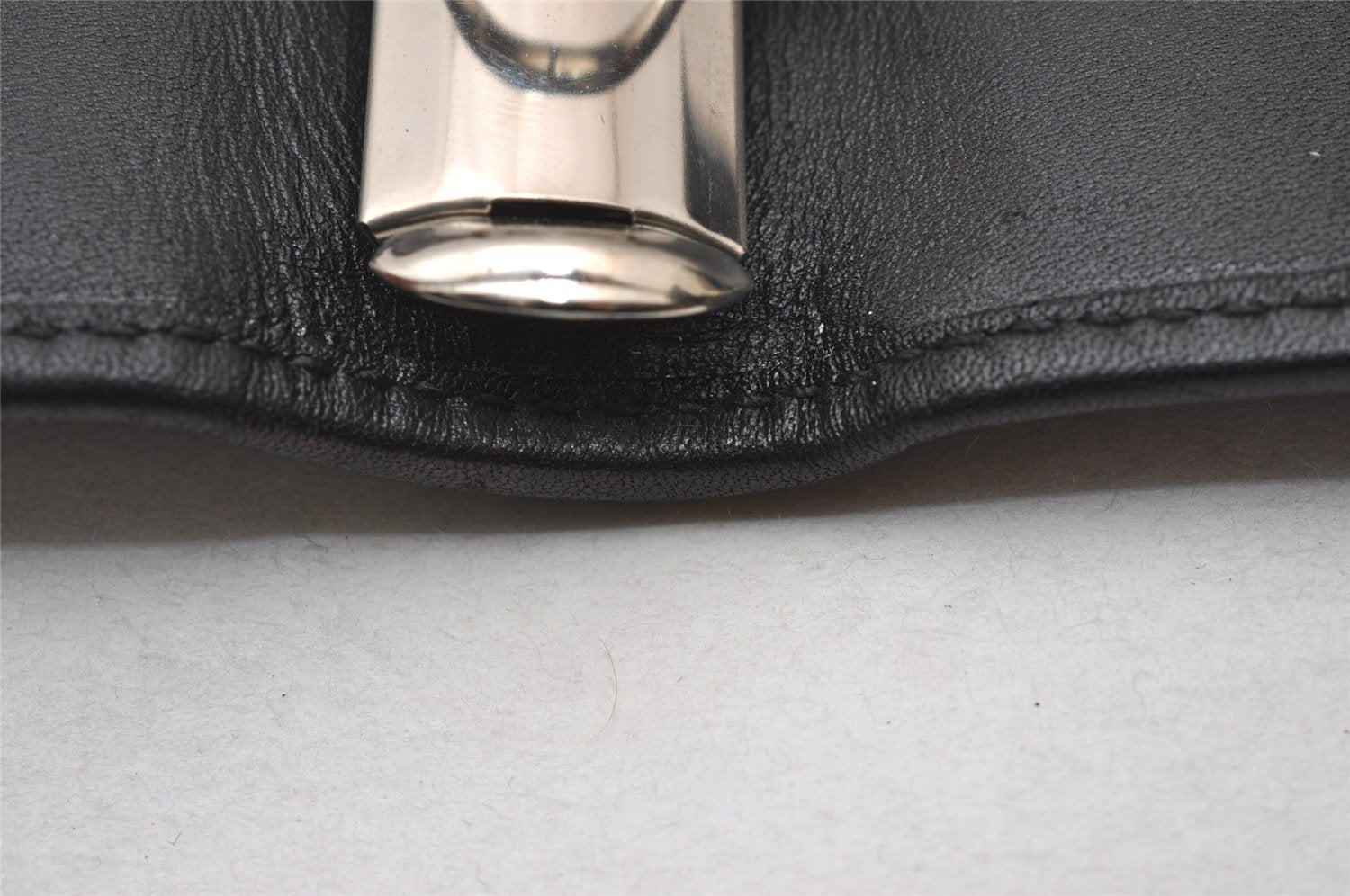 Authentic GUCCI Note Book Notebook Cover GG Canvas Leather 74259 Black 2419I