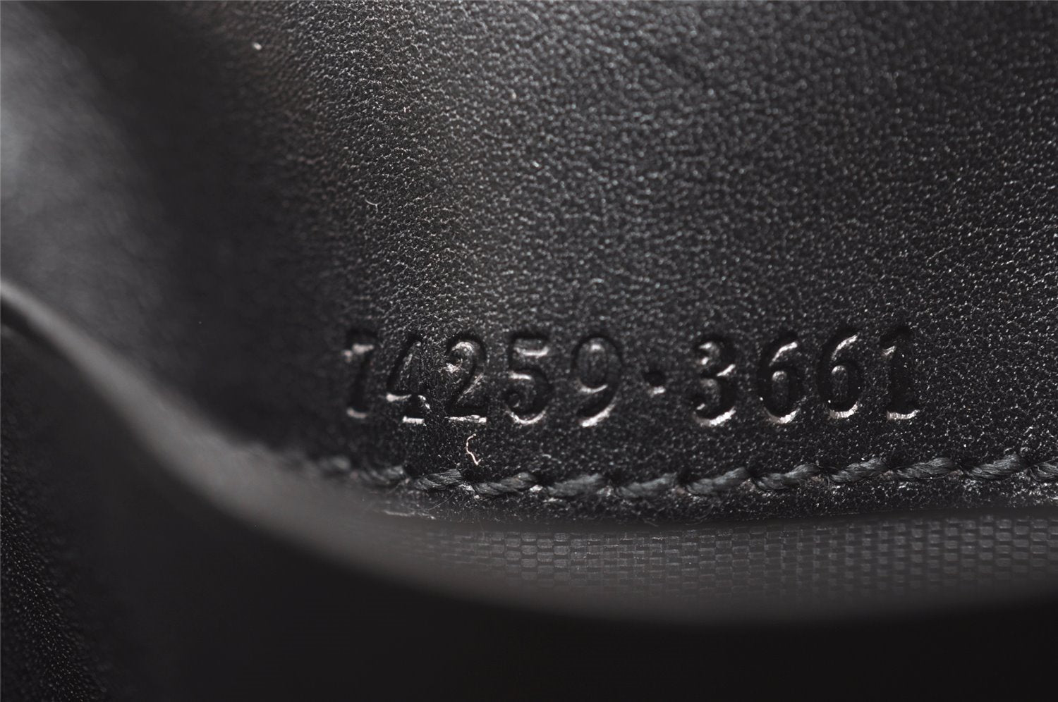 Authentic GUCCI Note Book Notebook Cover GG Canvas Leather 74259 Black 2419I