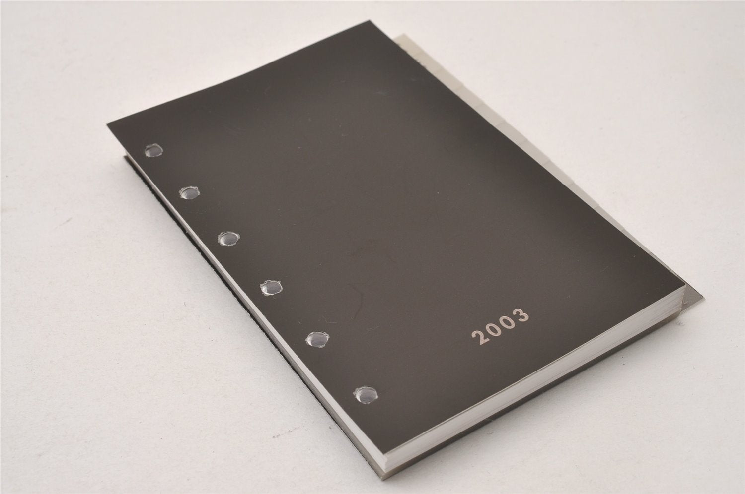 Authentic GUCCI Note Book Notebook Cover GG Canvas Leather 74259 Black 2419I