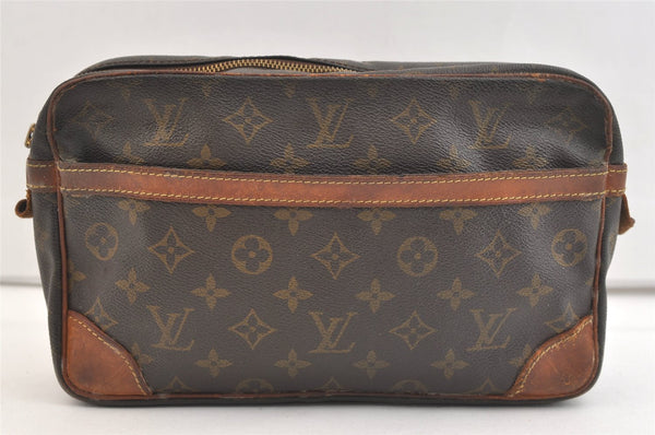 Authentic Louis Vuitton Monogram Compiegne 28 Clutch Hand Bag M51845 Junk 2419K