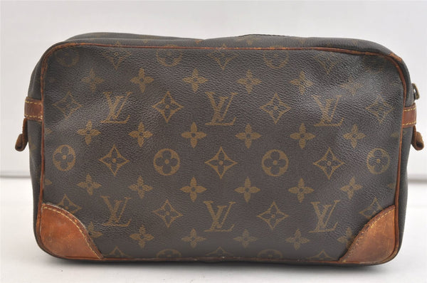 Authentic Louis Vuitton Monogram Compiegne 28 Clutch Hand Bag M51845 Junk 2419K