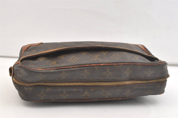 Authentic Louis Vuitton Monogram Compiegne 28 Clutch Hand Bag M51845 Junk 2419K