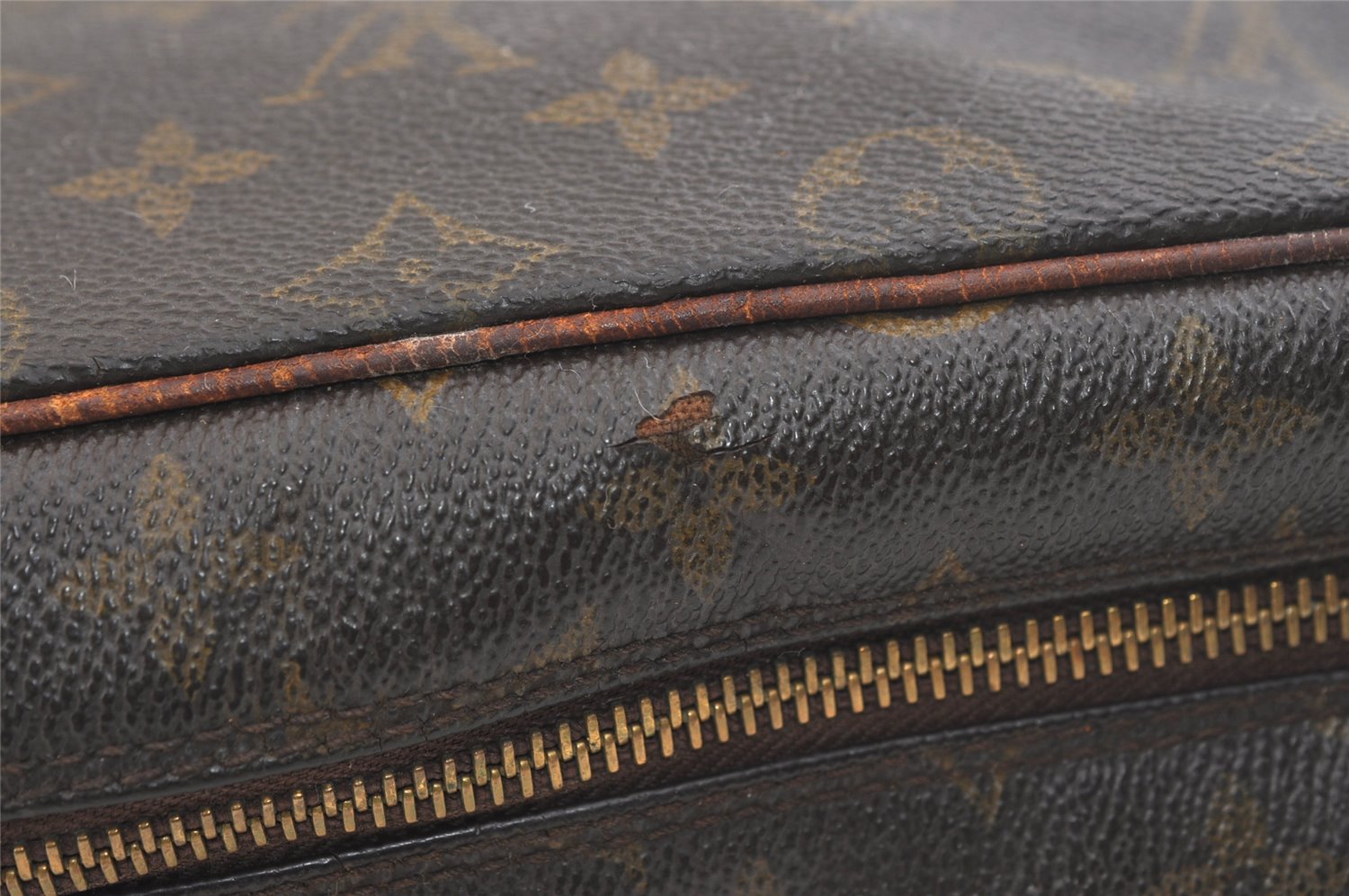 Authentic Louis Vuitton Monogram Compiegne 28 Clutch Hand Bag M51845 Junk 2419K