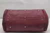 Authentic Chloe Paddington Vintage Leather Shoulder Hand Bag Purple 2420J