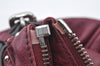 Authentic Chloe Paddington Vintage Leather Shoulder Hand Bag Purple 2420J