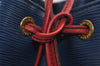 Auth Louis Vuitton Epi Noe Tricolor Blue Red Green M44082 Drawstring Bag 2421I