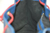 Auth Louis Vuitton Epi Noe Tricolor Blue Red Green M44082 Drawstring Bag 2421I
