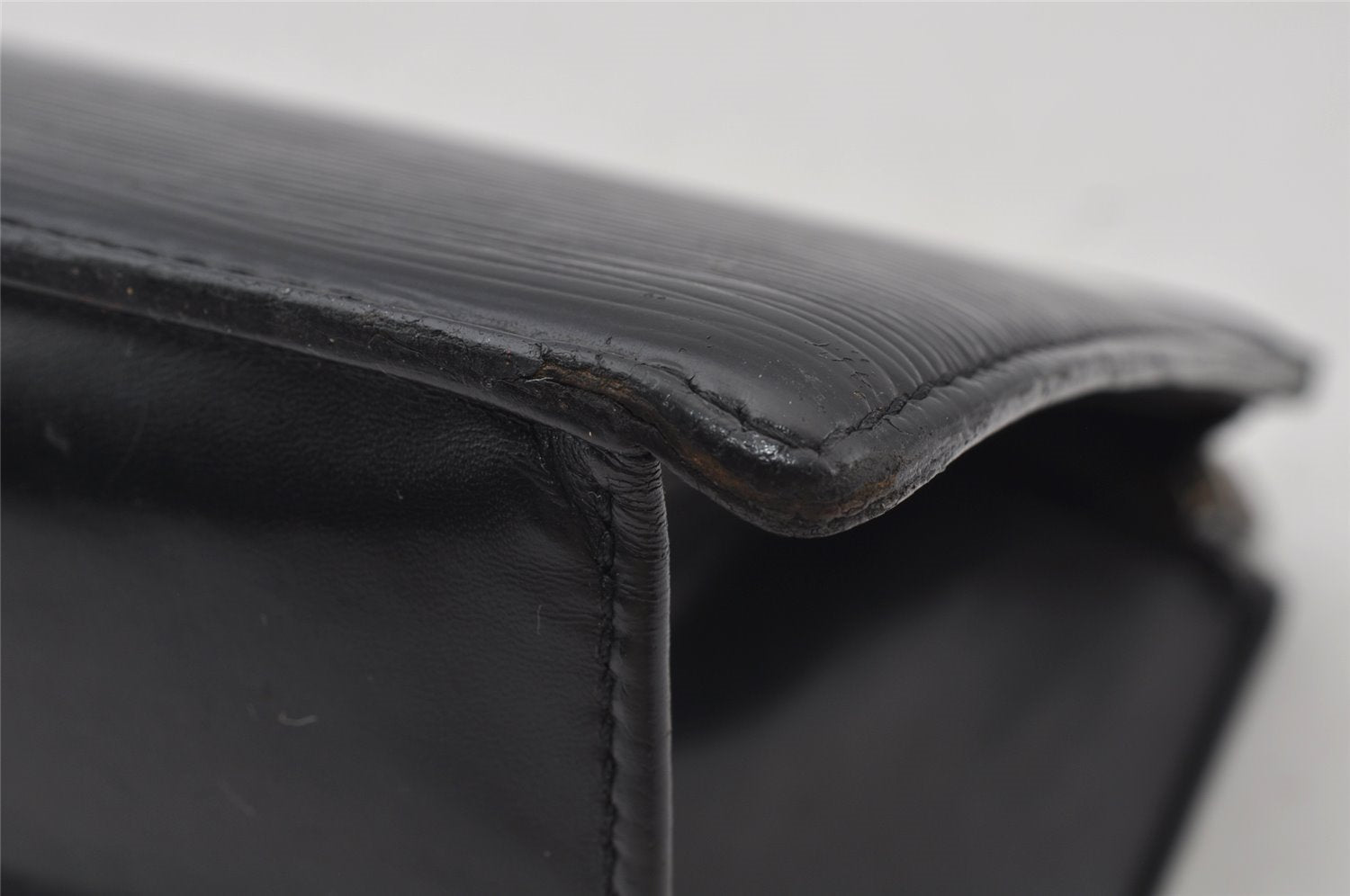 Authentic Louis Vuitton Epi Trousse Crete Clutch Bag Black LV Junk 2421J