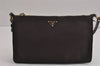 Authentic PRADA Tessuto Vitel Nylon Leather Shoulder Hand Bag BR0351 Brown 2422J