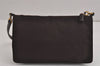 Authentic PRADA Tessuto Vitel Nylon Leather Shoulder Hand Bag BR0351 Brown 2422J