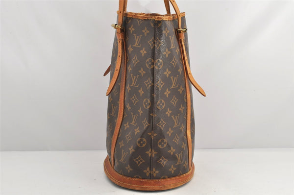 Authentic Louis Vuitton Monogram Bucket GM Shoulder Tote Bag M42236 Junk 2422K
