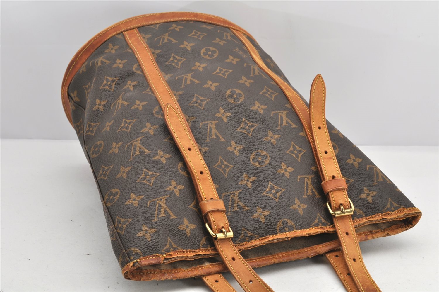 Authentic Louis Vuitton Monogram Bucket GM Shoulder Tote Bag M42236 Junk 2422K