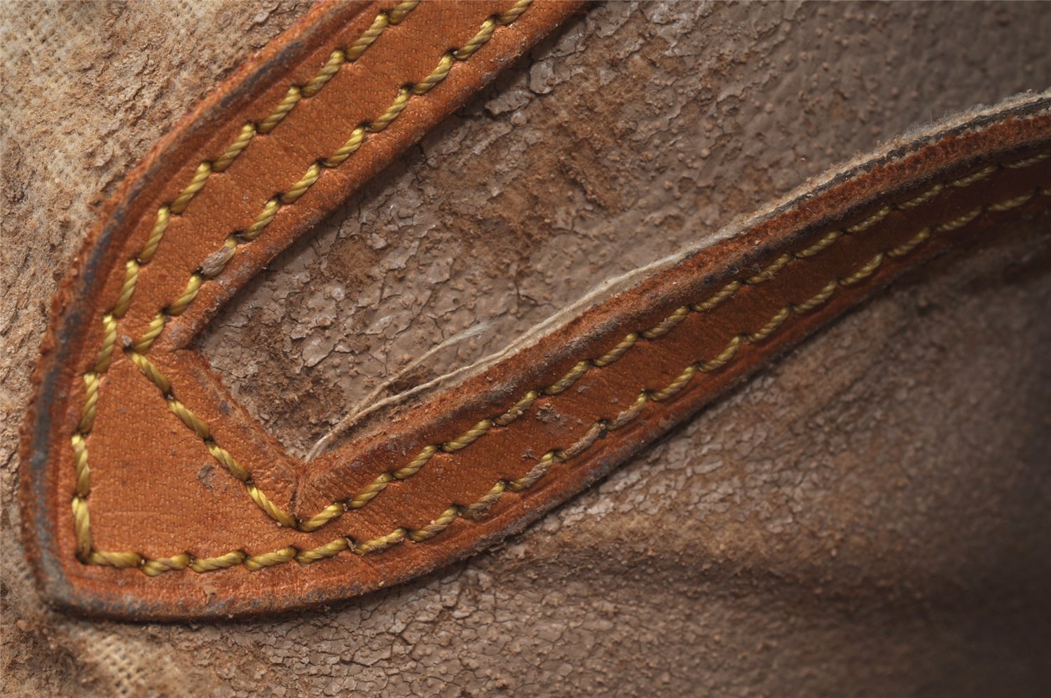 Authentic Louis Vuitton Monogram Bucket GM Shoulder Tote Bag M42236 Junk 2422K