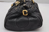 Authentic Chloe Vintage Paddington Leather Shoulder Hand Bag Black 2423J