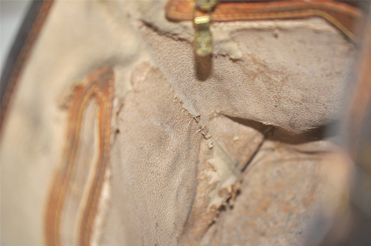 Authentic Louis Vuitton Monogram Bucket PM Shoulder Tote Bag M42238 Junk 2423K