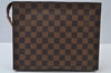 Auth Louis Vuitton Damier Poche Toilette 26 Cosmetic Pouch N47543 Junk 2424J