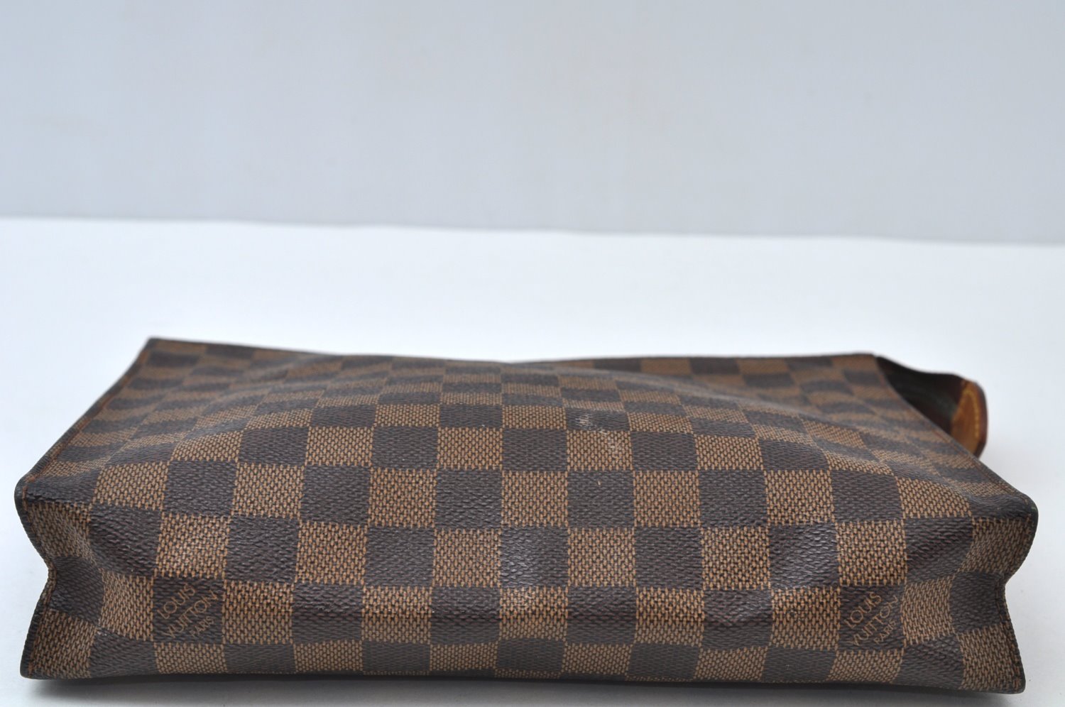 Auth Louis Vuitton Damier Poche Toilette 26 Cosmetic Pouch N47543 Junk 2424J