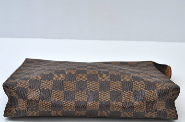 Auth Louis Vuitton Damier Poche Toilette 26 Cosmetic Pouch N47543 Junk 2424J
