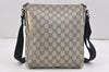 Authentic GUCCI Shoulder Cross Body Bag GG PVC Leather 223666 Navy Blue 2424K