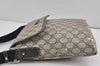 Authentic GUCCI Shoulder Cross Body Bag GG PVC Leather 223666 Navy Blue 2424K