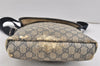 Authentic GUCCI Shoulder Cross Body Bag GG PVC Leather 223666 Navy Blue 2424K