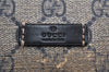 Authentic GUCCI Shoulder Cross Body Bag GG PVC Leather 223666 Navy Blue 2424K
