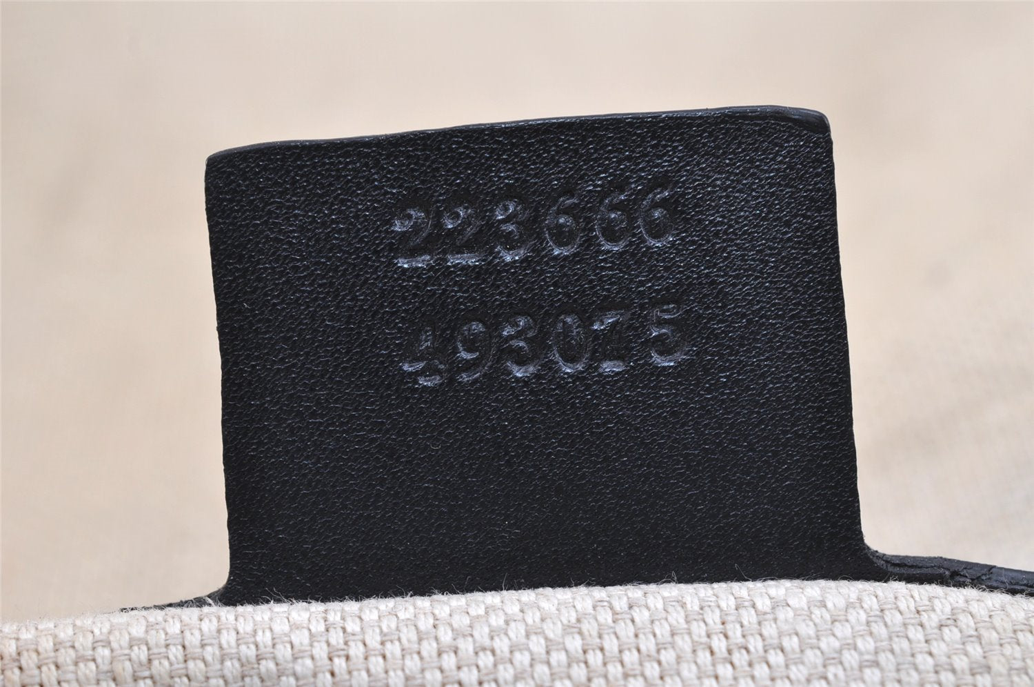 Authentic GUCCI Shoulder Cross Body Bag GG PVC Leather 223666 Navy Blue 2424K