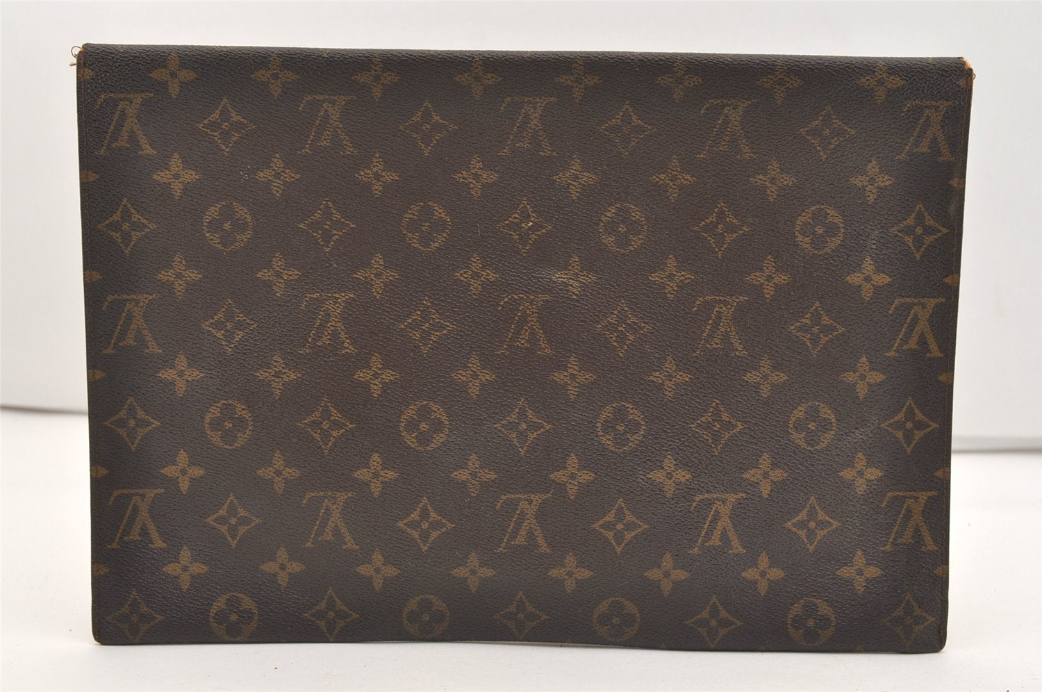 Authentic Louis Vuitton Monogram Poche Plate Documents Case M53522 LV 2425J